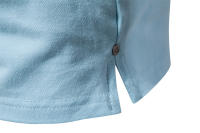 Tops de manga Corta de Algodón con solapa Nueva para hombre, POLO Deportivo con borde de Color sólido - details 12