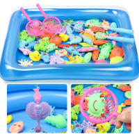Juego De Pesca Magnético 14/16/40 Piezas Inflable Piscina Juego De Fiesta Modelo Juguete Ideal Para Verano Exterior Color Aleatorio - details 1