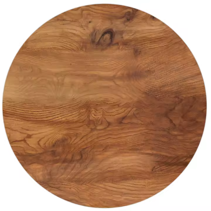 VINILIKO, set de 4 individuales de mesa Madera cerezo  4u-[Diam] 40 cm - 1