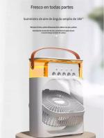 Nuevo ventilador eléctrico de cinco orificios con humidificación por pulverización de enfriamiento, ventilador de aire acondicionado de escritorio para dormitorio de estudiantes y hogar, ventilador de aire acondicionado de alto viento - details 9