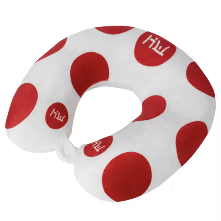 Cojín Cuello Cervicales Lunares Rojo HIDETOSHI Viaje - SpazioLuzio - 1