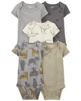 Ropa para niños, novedad de verano, mono triangular de manga corta para bebés, ropa para gatear, mono de bebé de cinco piezas - details 3