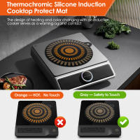 2/4Pcs Almohadilla De Aislamiento Para Cocina Inducción Con Diseños Cambiantes De Color Tapete Protector De Estufa Resistente Al Calor Cubiertas De Horno Modernas Silicona - details 5
