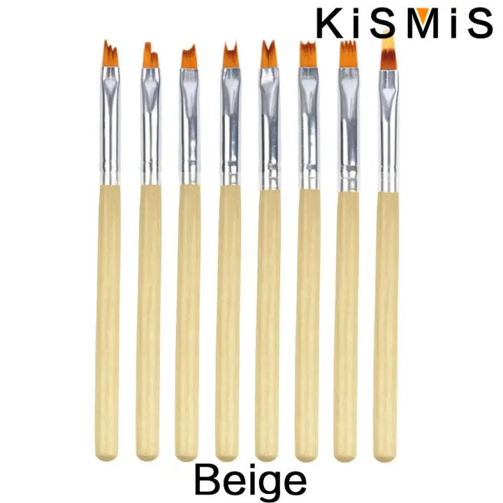 KISMIS 8Pcs Lápiz De Uñas Con Pétalos Para Dibujar Y Pintar Herramienta De Diseño De Manicura Brocha De Gel Para Uñas - 1