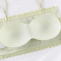 Top De Mujer Tube Sexy Con Encaje Y Girasol Sujetador De Verano Con Almohadillas Padded Espalda Descubierta Tirantes Cortos Bralette - details 12