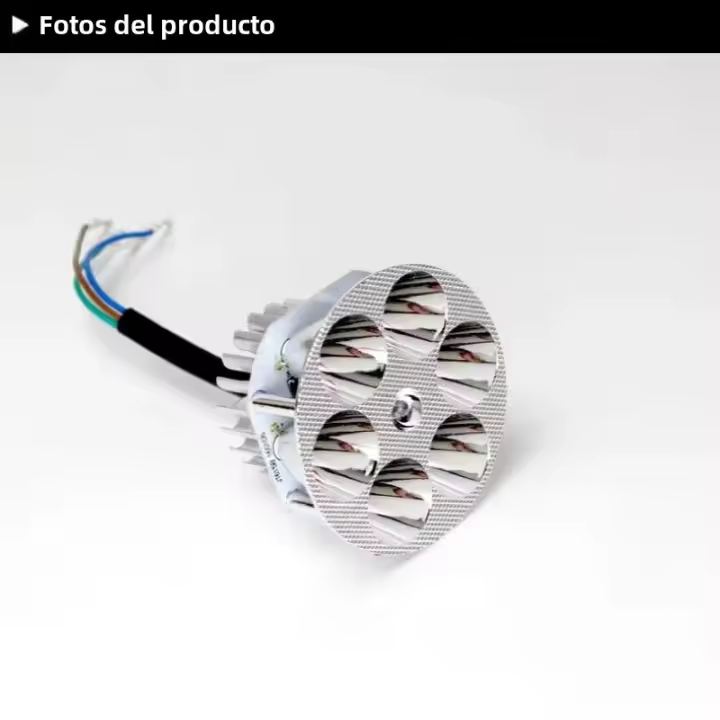 Faros LED Universales Para Motocicleta Y Coche Con Luz Cerca Y Lejana Integrada En El Spot Iluminación Para Vehículos - 1