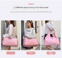 Tote gym bag separación mojado y seco Bolsa de viaje multifuncional ligero con compartimento para zapatos gran capacidad Bolsa de Yoga de moda - details 6