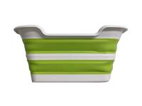 BALDE RECTANGULAR PLEGABLE VERDE AMIKO CON MEDIDAS 60,5x40x28/8 Y 27 LITROS DE CAPACIDAD - details 1