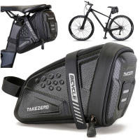 Bolsa De Sillín Para Bicicleta Impermeable Pequeña Almacenamiento Negro Kit De Accesorios Trasero Reflectante MTB Carretera - details 12