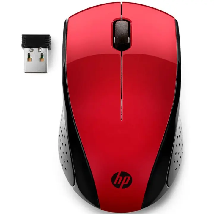 Ratón HP 220 ROJO inalámbrico USB hasta 1600 PPP Nuevo - 1