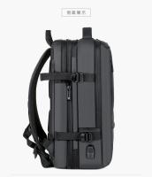 Bolsa para portátil de 17 pulgadas para hombre, mochila Extensible de viaje de negocios con puerto de carga USB y diseño impermeable de gran capacidad, 36-55L - details 17
