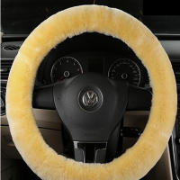 Cubierta De Volante De Coche Personalizada 3pcs Color Sólido Plush Accesorios Para Decoración Automóvil Adecuado Para Mujeres - details 4