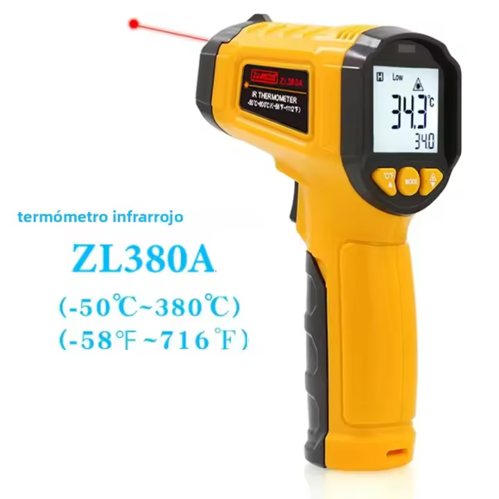 Termómetro Infrarrojo No Contacto ZL380A Industrial De Precisión Alta Medidor De Temperatura Electrónico Portátil Para El Hogar - 1
