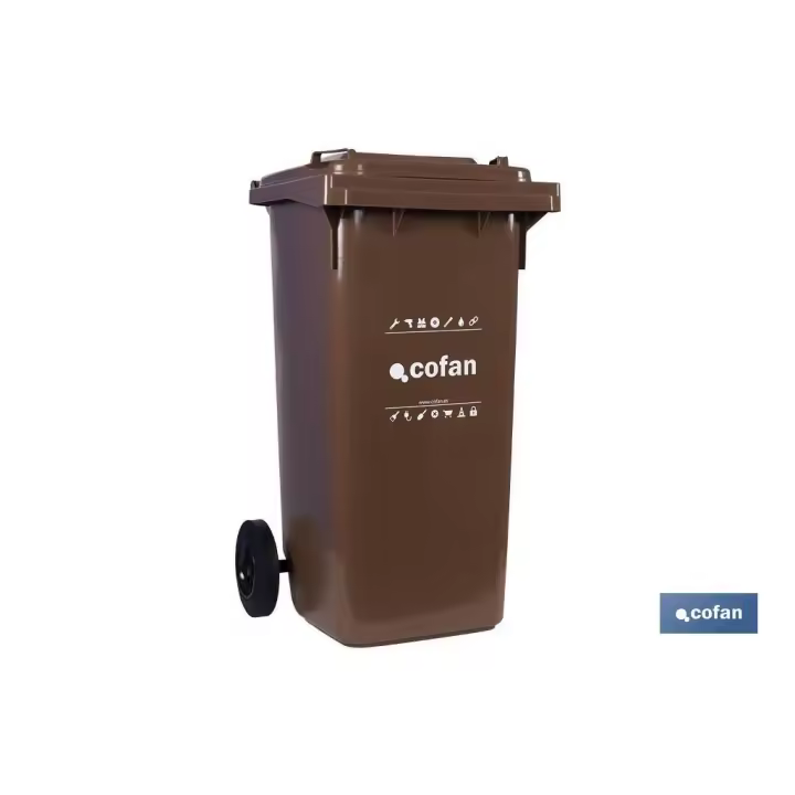 Contenedores para Basura | Capacidad de 120 litros | Facil transporte; 1 UNIDADES - 1