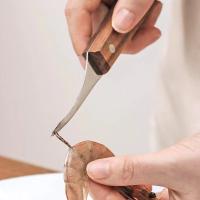 Cuchillo Para Desvenar Camarones De Acero Inoxidable Con Cuchilla Afilada Y Mango De Madera Herramienta Esencial Para La Cocina Eco-amigable - details 2