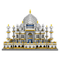 Conjunto De Bloques De Construcción De Arquitectura Famous Del Mundo Taj Mahal India Castillo Modelo Micro Bloques DIY Juguete Asamblea Para Adultos Y Niños - details 1