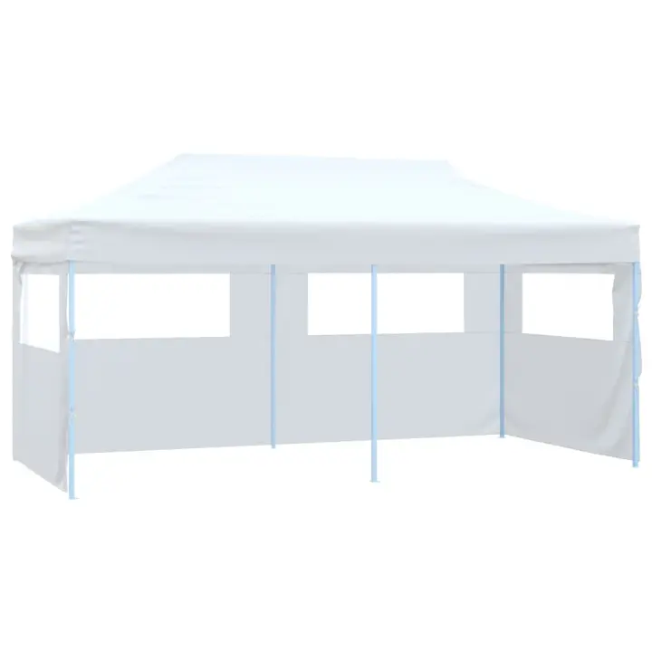 vidaXL Carpa Plegable Profesional con 4 Paredes Acero 3x6m Tienda Color Antracita,  Azul,  Blanco y mas - 1