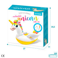 Unicornio hinchable INTEX tamaño mediano 140x198x97 cm - details 6