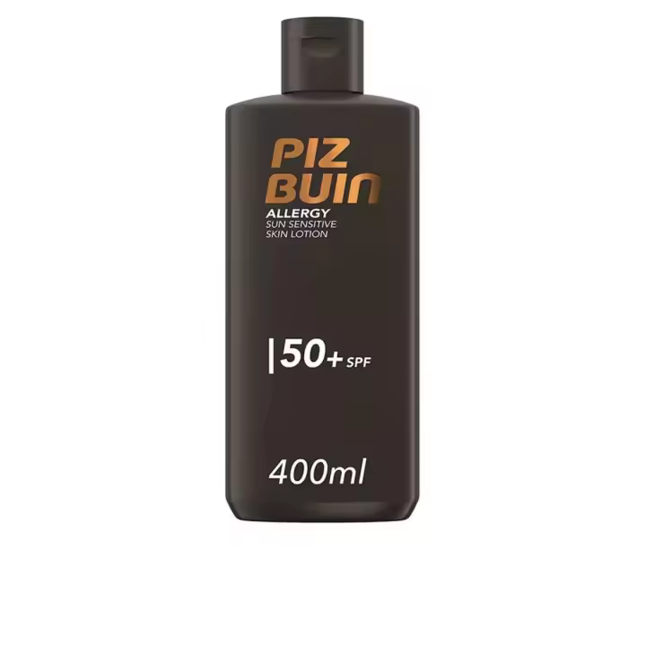 Piz Buin Allergy Loción Corporal, Crema Solar Protectora Antialérgica, SPF50+, Formato 400 ml - 1