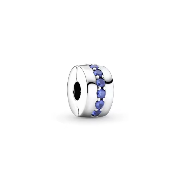 Clip Pandora de plata de ley con cristal azul estelar 791972C01 PANDORA Raíz Joyas de Plata Joyas Pandora MUJER inicio Clips Pandora Mujer Pandora original - 1
