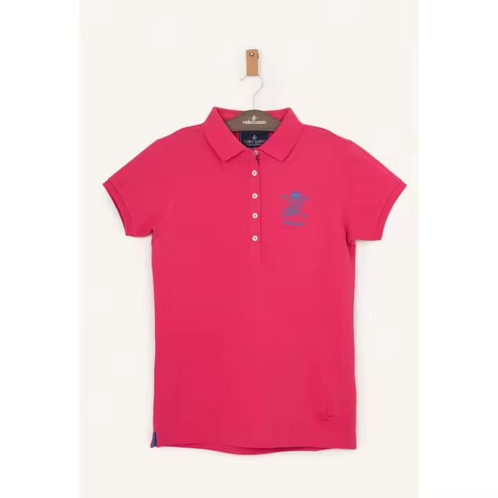 VALECUATRO Polo Valecuatro Rosa Fucsia Manga Corta Cuello Clásico - 1