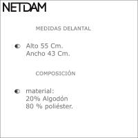 Netdam Pack 5 Delantales Sevillanas Flamencos Lunares, Tamaño de niña-Edad aproximada 6-13 años. - details 6