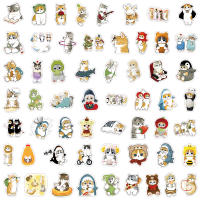 55PCS Pegatinas De Gato Cartoon Kawaii Mofusand Para Decoración De Skateboard Luggage Guitarra Y Teléfono Material De Papel Sintético - details 4