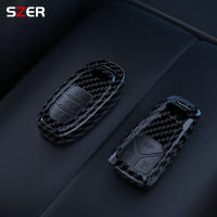 Funda De Llave De Coche En Fibra De Carbono ABS Para Audi A1 A3 8P A4 B9 A5 A6 C7 8S 8W A7 A8 Q3 Q5 Q7 4M S4 S5 S6 S7 S8 RS3 RS6 SQ5 TTS TFSI - details 1