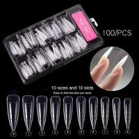 100Pcs Molde De Uña Rápido Para Extensión De Uñas Doble Cubierta Artículos De Manicura Herramienta De Extensión De Uñas Falsas Forma Completa Para Dedos - details 0