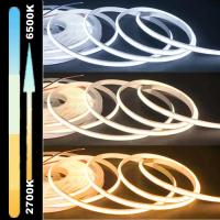 Tira De Luz LED FCOB CCT Alta Densidad Flexible 608 LEDs 10mm RA90 2700K-6000K Dimmable DC12V/24V Para Iluminación De Habitación Sala De Estar - details 5