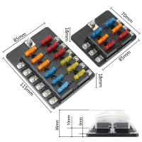Porta Fusibles De Coche Y Barco 32V 100A Con Luz LED Indicadora 6/12 Maneras Bloque De Fusibles Plana Para Automóviles Y Camiones Electrónica De Automóviles - details 9