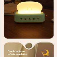 Lámpara De Noche LED Recargable Creativa Para Toaster Y Panadería Regalo De Cumpleaños Para El Dormitorio Con Control Táctil - details 2