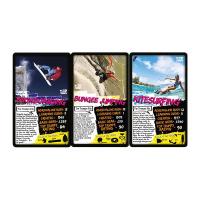 Top Trumps Extreme Sports Deportes Extremos Baraja de 32 cartas Fichas técnicas de deportes Versión inglesa En estuche de plástico rígido Transportar De viaje  Kitesurfing Bungee jumping Snowboarding - details 1