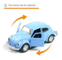 Coche De Acción Para Niños Modelo Vintage De Luna Con Puertas Abatibles En Metal Regalo Para Niños Juguete De Coche De Aluminio - details 6