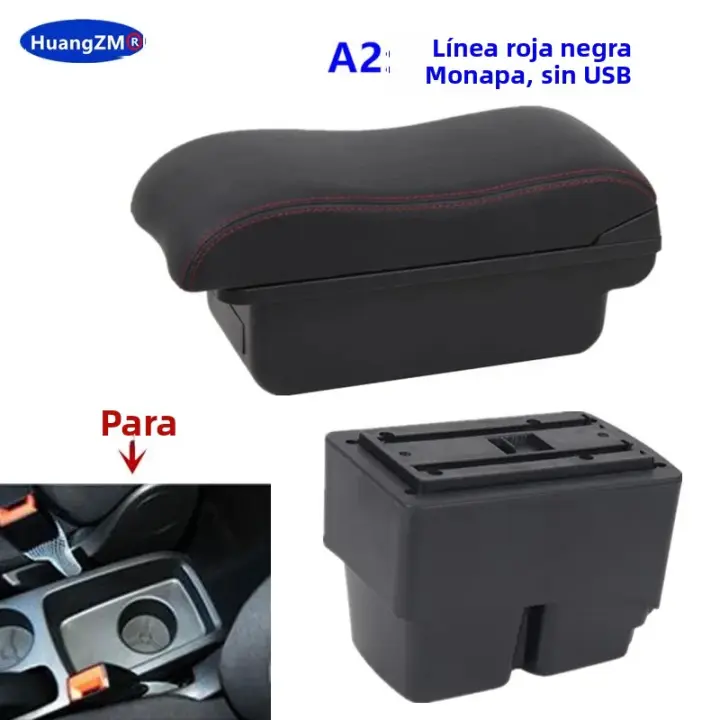 Caja De Apoyabrazos Para Ford Fiesta MK7 2009-2017 Accesorios Interiores Especiales De Retrofits Material De Cuero Y Plástico - 1