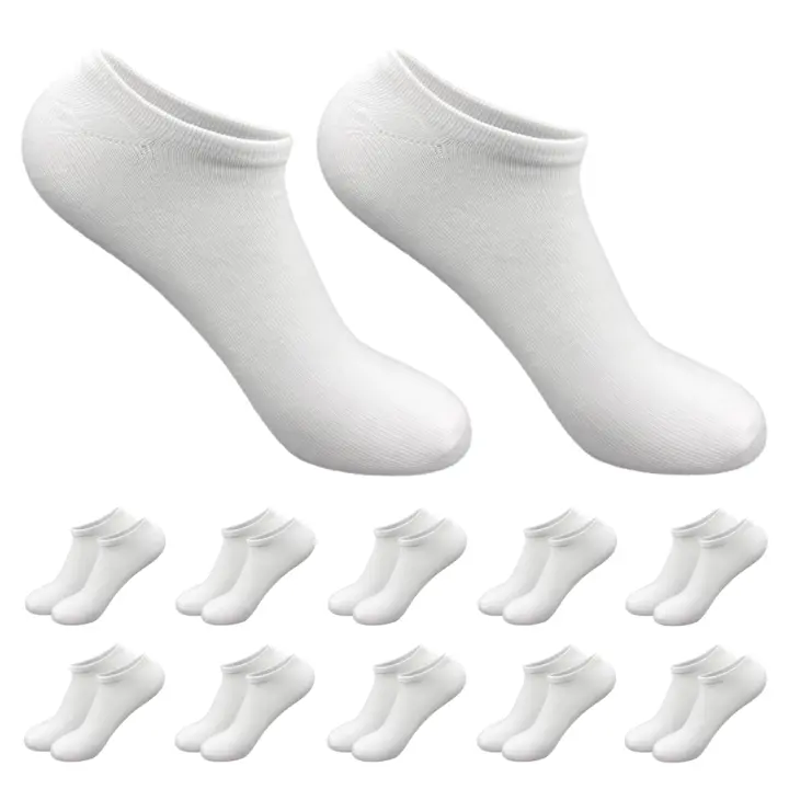 Aicasa Calcetines Cortos de Algodón para Mujer y Hombre ,Calcetínes tobillero , Transpirables para Verano y todo los dia Pack 6 -12Pares Gimnasio/Padel/Deporte/Correr/Futboll - 1