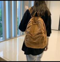Mochila De Lona Para Mujer Gran Capacidad Estilo Vintage Para Estudiantes De Colegio Y Viajes Mochila Casual Para Damas - details 5
