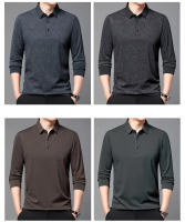 Camisa Polo Larga Con Estampado Hueco Para Hombre Estilo Coreano Moda Negocios T-Shirt De Golf Top De Poliéster Talla M-4XL - details 2