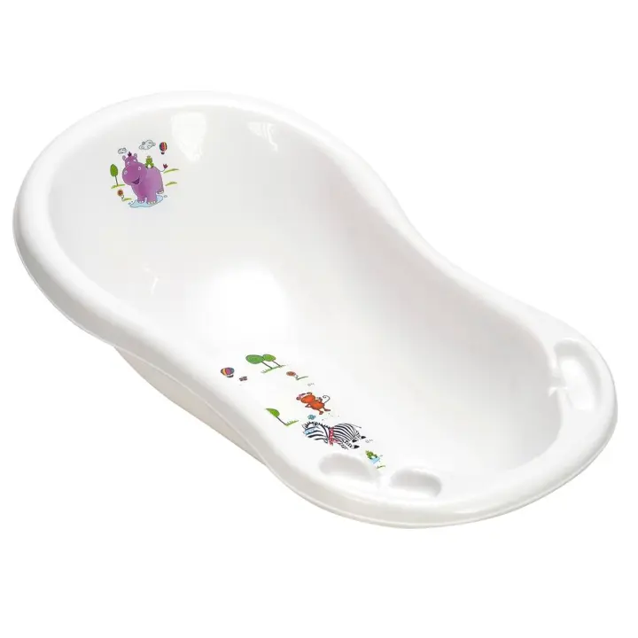 Keeeper Bañera Infantil Hipopótamo Blanco 84x49x29cm Colección Wiktoria - 1
