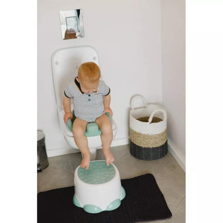 Orinal Bumbo Step 'n Potty 3 En 1 - Orinal, Reductor WC Y Taburete, Antideslizante, Para Niños Desde 18 Meses, Color Rosa