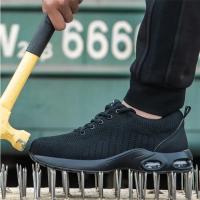 Zapatos De Seguridad Para Hombre Y Mujer Con Punta De Acero Antipinchazos Transpirables Y Con Almohadilla De Air Cushion Para El Trabajo - details 5