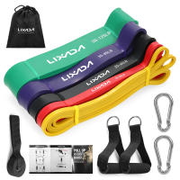 Lixada Set De 5 Bandas De Resistencia Para Ejercicio De Poder Y Estiramiento Con Bolsa De Transporte Adecuado Para Entrenamiento De Muslos Brazos Cintura Y Abdomen - details 0