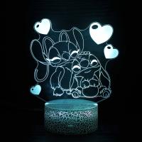 Luz De Noche LED 3D De Lilo Y Stitch Lindo Decorativo Para Habitaciones De Niños Regalo De Cumpleaños Para Niños Y Niñas - details 1