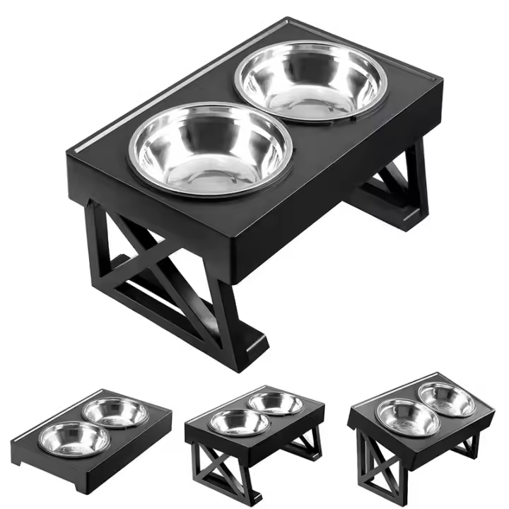Tazas Para Perros Con Altura Ajustable 3 Estilos De Alimento De Acero Inoxidable Y Alimentación Lenta Soporte De Alimento Para Pequeños Medianos Y Grandes Perros - 1