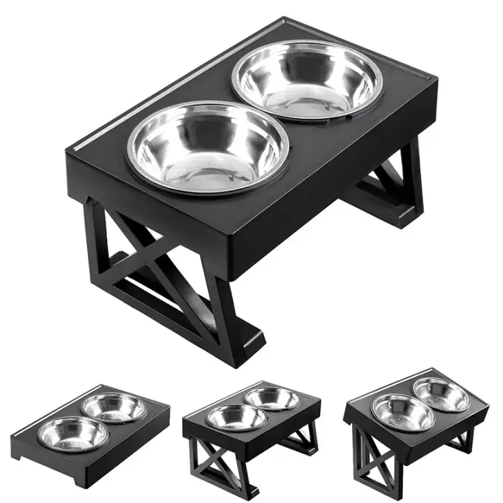 Tazas Para Perros Con Altura Ajustable 3 Estilos De Alimento De Acero Inoxidable Y Alimentación Lenta Soporte De Alimento Para Pequeños Medianos Y Grandes Perros - 1