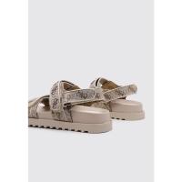 Guess FLJFDS-LEL03 Sandalias Planas Mujer Beige - details 2