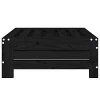 vidaXL Cubierta para base de sombrilla madera maciza de pino negro - details 3