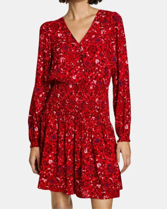 PEPE JEANS PL953669 CECILE Vestidos  Manga larga Mujer Rojo - 1