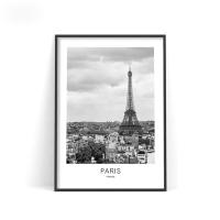 Arte En Lienzo De Ciudades Del Mundo En Blanco Y Negro: París Barcelona Berlín Paisajes Para Decoración De Paredes Del Hogar - details 0