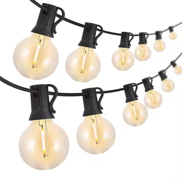 Luces De Cadena LED G40 Para Exterior 110V/220V Guirnalda De Farolillos Para Patio Fiesta Bodas Calle Camping Jardín Decoración - 1